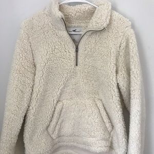 Fluffy sherpa half-zip from Hollister